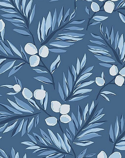 Обои Paper & Ink Navy, Grey & White BL70712