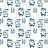Обои Paper & Ink Navy, Grey & White BL70802
