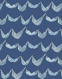 Обои Paper & Ink Navy, Grey & White BL71022