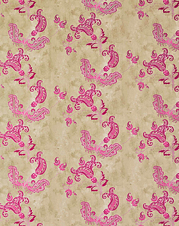 Обои Barneby Gates Book vol.2 BG0800201/Paisley/Hot Pink on Tea Stain