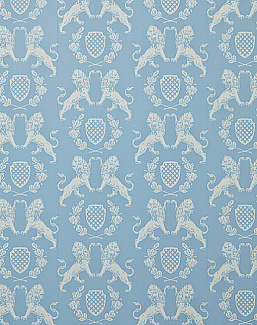 Обои Barneby Gates Book vol.3 BG1100101/Heraldic Lion/Wedgewood Blue