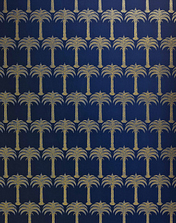 Обои Barneby Gates Book vol.3 BG1200101/Marrakech Palm/Midnight Blue