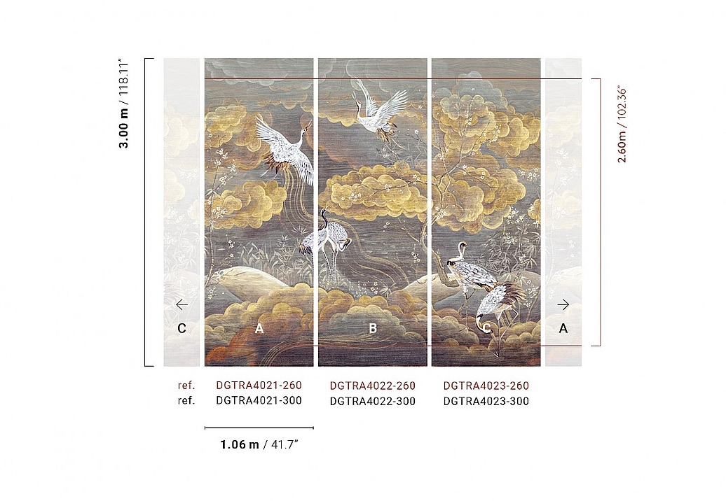 Панно и фотообои Khroma Traces DGTRA4023-260