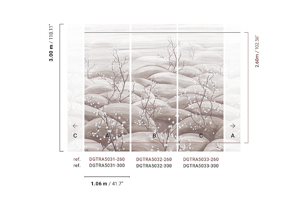 Панно и фотообои Khroma Traces DGTRA5033-260