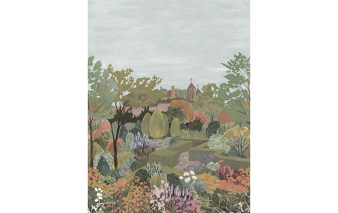 Английские панно и фотообои Little Greene, коллекция In the Garden, артикул 0234CGSAGEG
