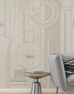 Панно и фотообои Affresco Line Art AF2149-COL5