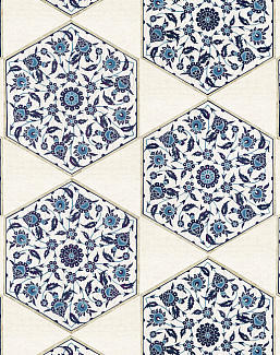 Панно и фотообои Iksel Scenic & Architectural Wallpapers Iznik Collection IZNIK HEXAGONAL
