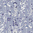 Ткань Marufabrics Florium Cornflower/Blue