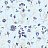 Ткань Marufabrics Florium Cornflower/Sky