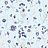 Ткань Marufabrics Florium Cornflower/Sky