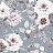 Ткань Marufabrics Florium Wildrose/Blue
