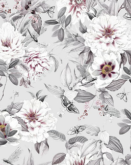 Ткань Marufabrics Florium 02005/Grey