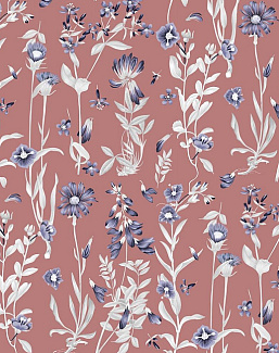 Ткань Marufabrics Florium 02015/Red