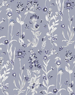Ткань Marufabrics Florium 02017/Blue