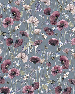 Ткань Marufabrics Florium 02021/Blue