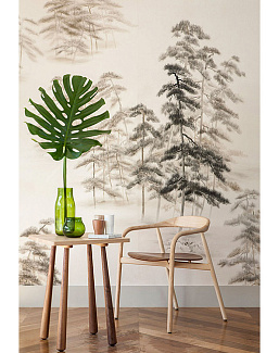 Обои De Gournay Japanese & Korean Abstract Pines/K-18