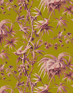 Обои House Of Hackney WII Newness 2018 Aurora/Chartreuse