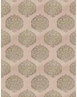 Ткань Stroheim Palace Silk Seaglass Vane medallion/Blue silver