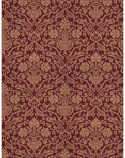Ткань Stroheim Palace Silks Amber Glow Baring Damask/Garnet