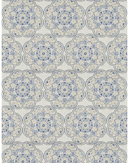 Ткань Stroheim Rhapsody Bluedream Midi medallion/Bluedream