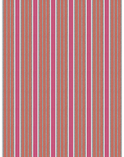 Ткань Stroheim Dana Gibson Coral Pink Espadrille stripe/Fuchsia