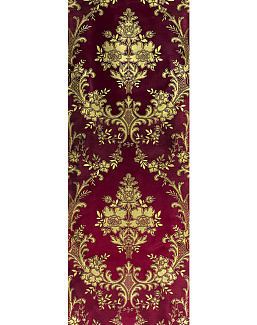 Обои Zuber Broderies 540/Bourgogne/Or Pale
