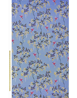 Ткань Sara Miller Volume 1 HummingbirdVelvetCornflowerBlue