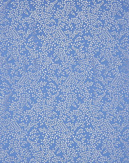 Ткань Sara Miller Volume 1 MetallicLeavesCornflowerBlue