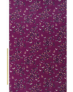 Ткань Sara Miller Volume 1 ButterfliesAndTrellisVelvetPurple