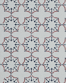 Обои Barneby Gates Book vol.3 BG1000101/Anchor Tile/Red/White/Blue
