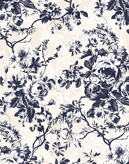 Обои House Of Hackney Volume I Dalston Rose/Navy/Cream