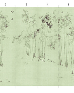Панно и фотообои Paul Montgomery Studio Complete Collection Bamboo Forest Green