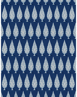 Ткань Stroheim Dana Gibson Prints II Priya/Navy