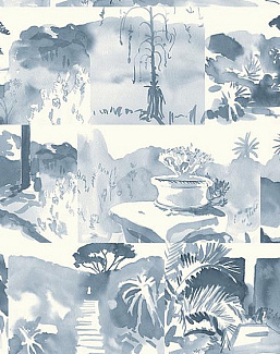 Панно и фотообои Paint & Paper Library Tresco Abbey Gardens Blue Blood