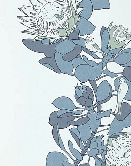 Обои Paint & Paper Library Tresco Protea Trail Blue's Blue