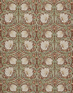 Ткань William Morris At Home Kelmscott Gardens Volume I Pimpernel/Brick