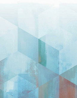 Обои Newmor Premier Watercolour-Geometric/Petrol
