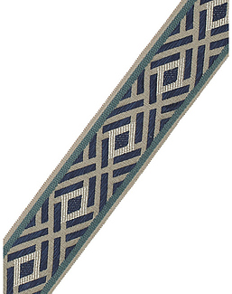 Тесьма Fabricut Mineral Obsession Trimmings Crosshatch/Sodalite