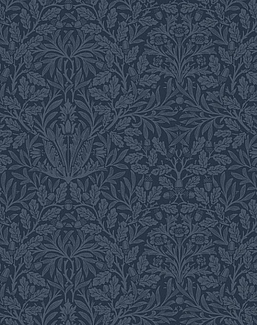 Ткань William Morris At Home The Forager AcornVelvet/Midnight