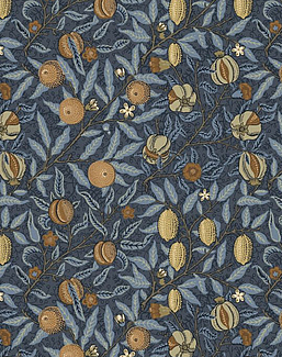 Ткань William Morris At Home The Forager FruitVelvet/Midnight