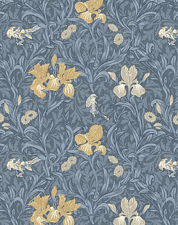 Ткань William Morris At Home The Forager Iris/River