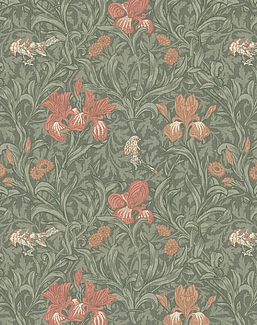 Ткань William Morris At Home The Forager Iris/Sage