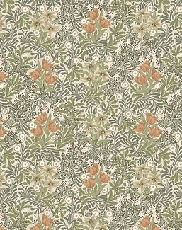 Ткань William Morris At Home Flora & Foliage Volume I Bower/Fern