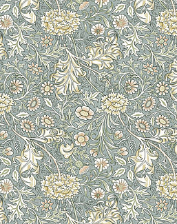 Ткань William Morris At Home Flora & Foliage Volume I DoubleBough/Bluebird