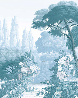 Обои Yana Svetlova Wallcoverings Art Prints GARDEN-1301/BLUE