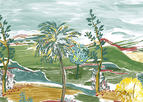 Панно и фотообои Faboie Silk Painting VI F-SN6023