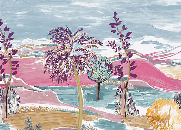 Панно и фотообои Faboie Silk Painting VI F-SN6024
