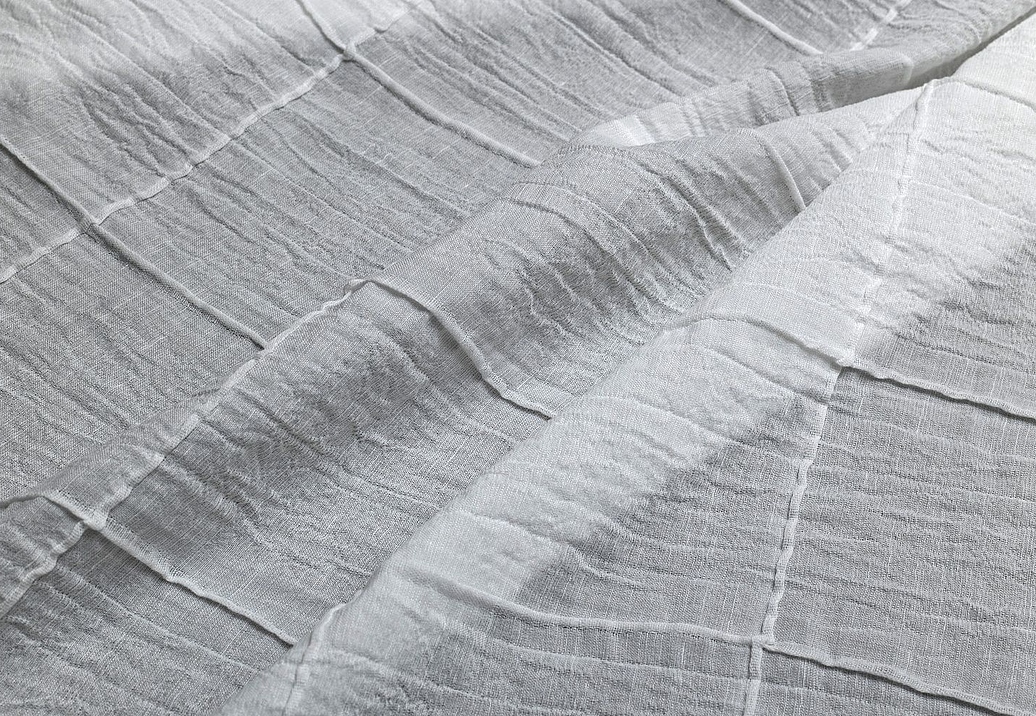 Ткань Galleria Arben Linen PlisseAiro/Bianco