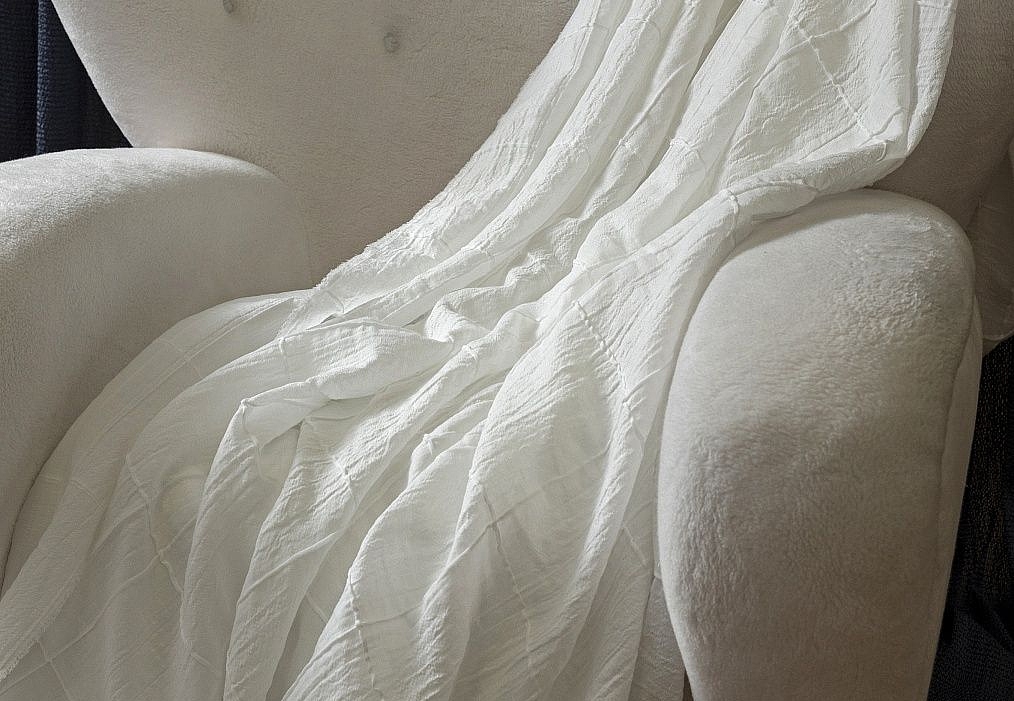 Ткань Galleria Arben Linen PlisseAiro/Bianco