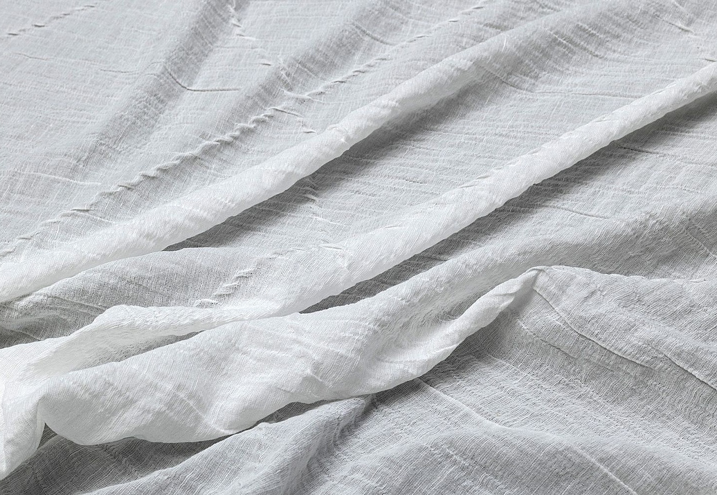 Ткань Galleria Arben Linen PlisseRombo/Bianco